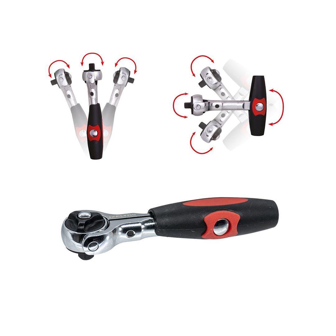 İzeltaş 1507067115 Mafsallı Cırcır T Kol 1/4