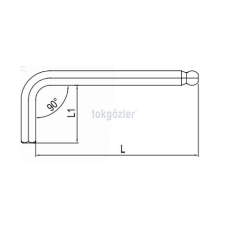 İzeltaş 4906 Yuvarlak Başlı Allen Altı Köşe Uzun Boy 2 mm