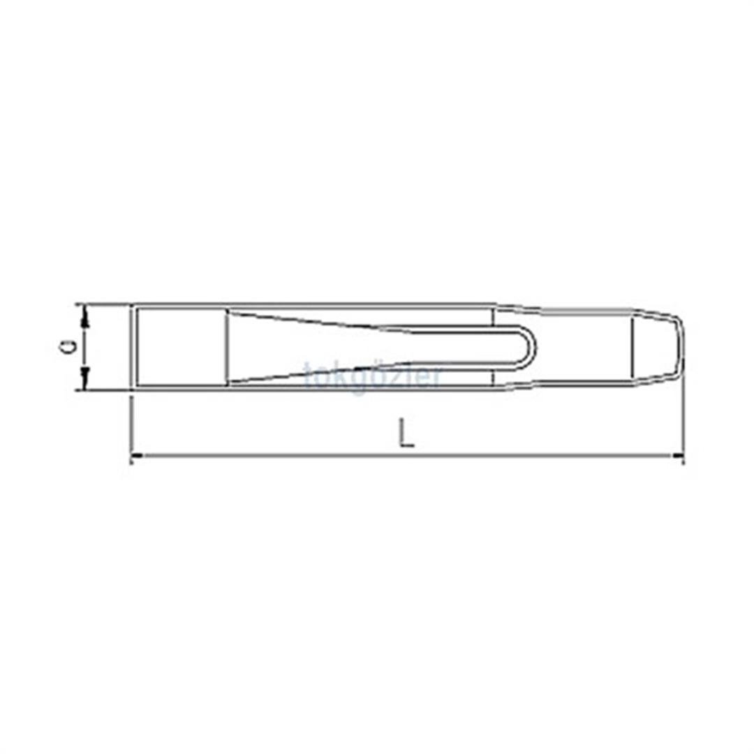 İzeltaş 5500 Düz Keski 200 mm