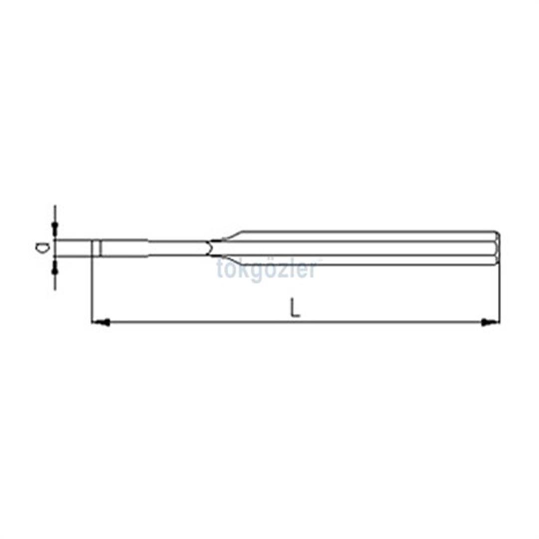 İzeltaş 5520 Tırnak Keski Krom Kaplı 125 mm