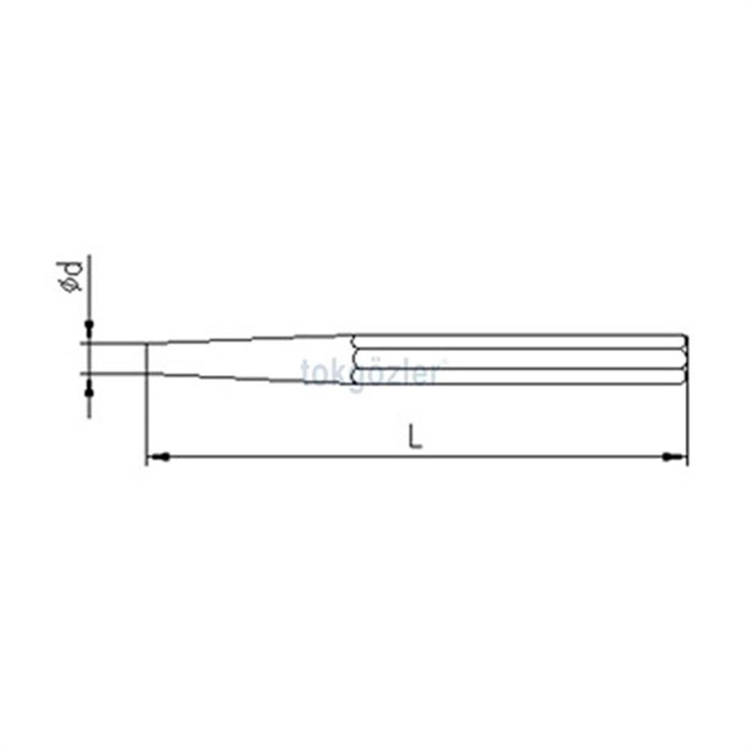 İzeltaş 5545 Konik Pim Zımba 2 mm