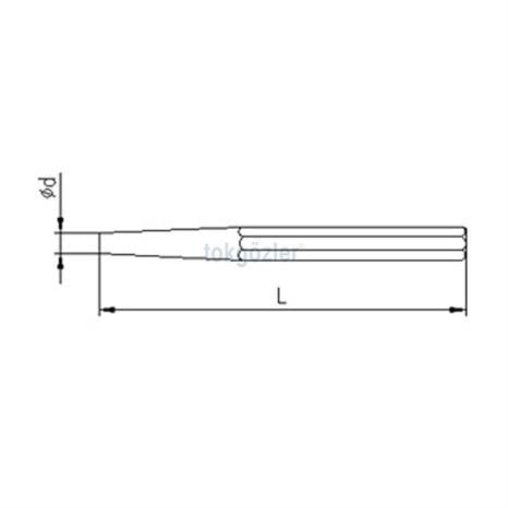 İzeltaş 5545 Konik Pim Zımba 3 mm