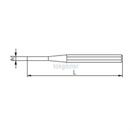 İzeltaş 5550 Düz Pim Zımba 2 mm