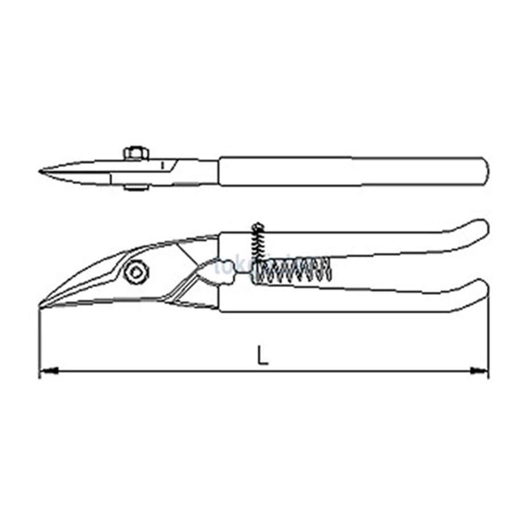 İzeltaş 6211 Kaportacı Makası (Sol) 250 mm