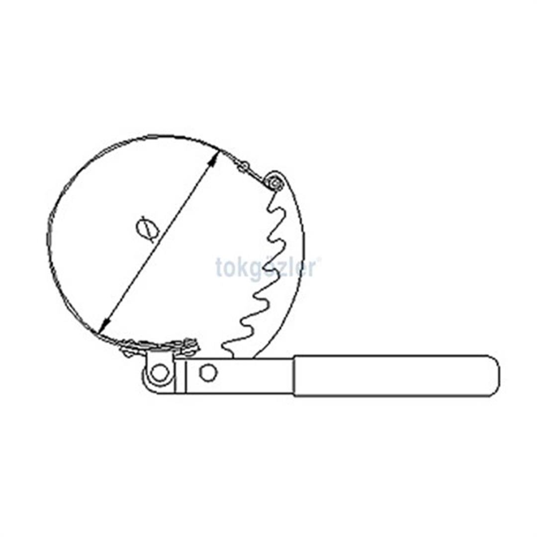 İzeltaş 6370 Yağ Filtresi Sökeceği 75-100 mm