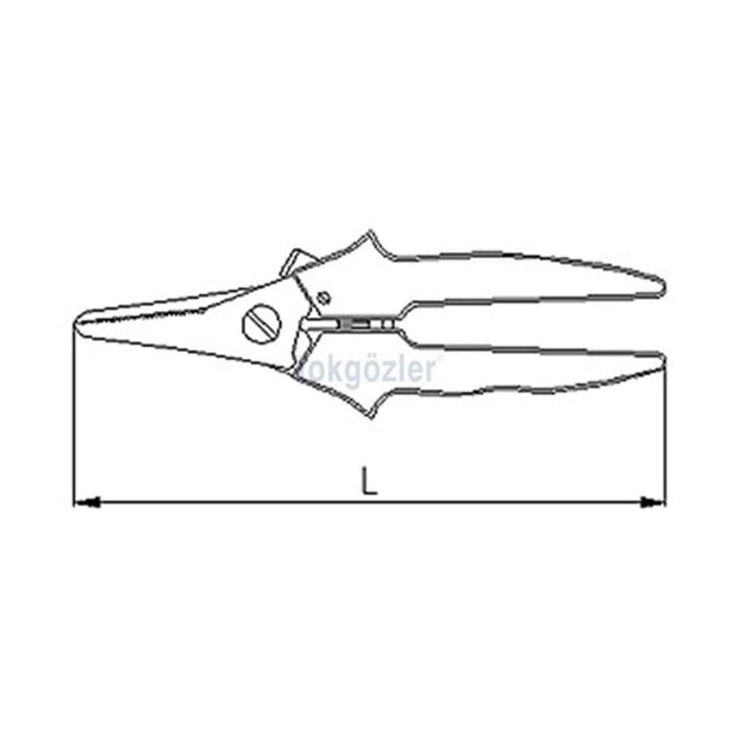 İzeltaş 6740 Kombine Makas 190 mm