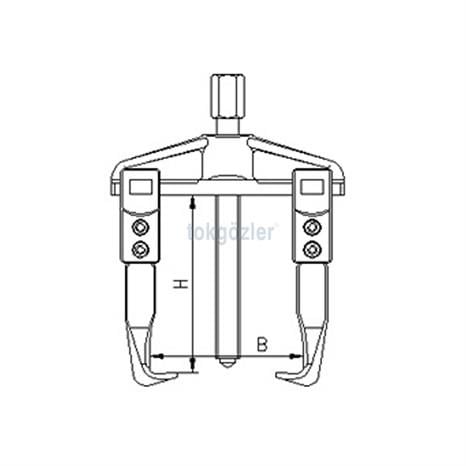 İzeltaş 7010 Standart Çektirme (İki Kollu) 25x20