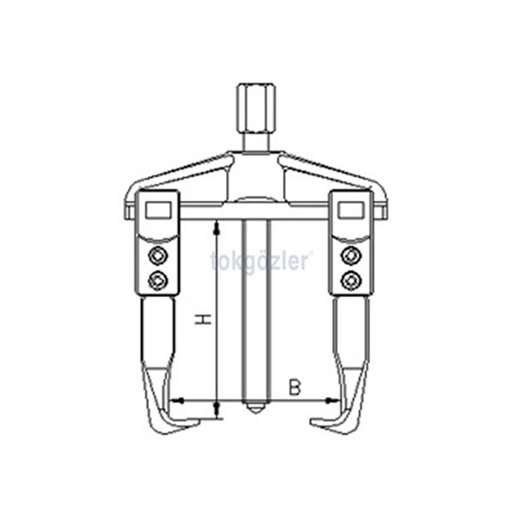 İzeltaş 7010 Standart Çektirme (İki Kollu) 16x15