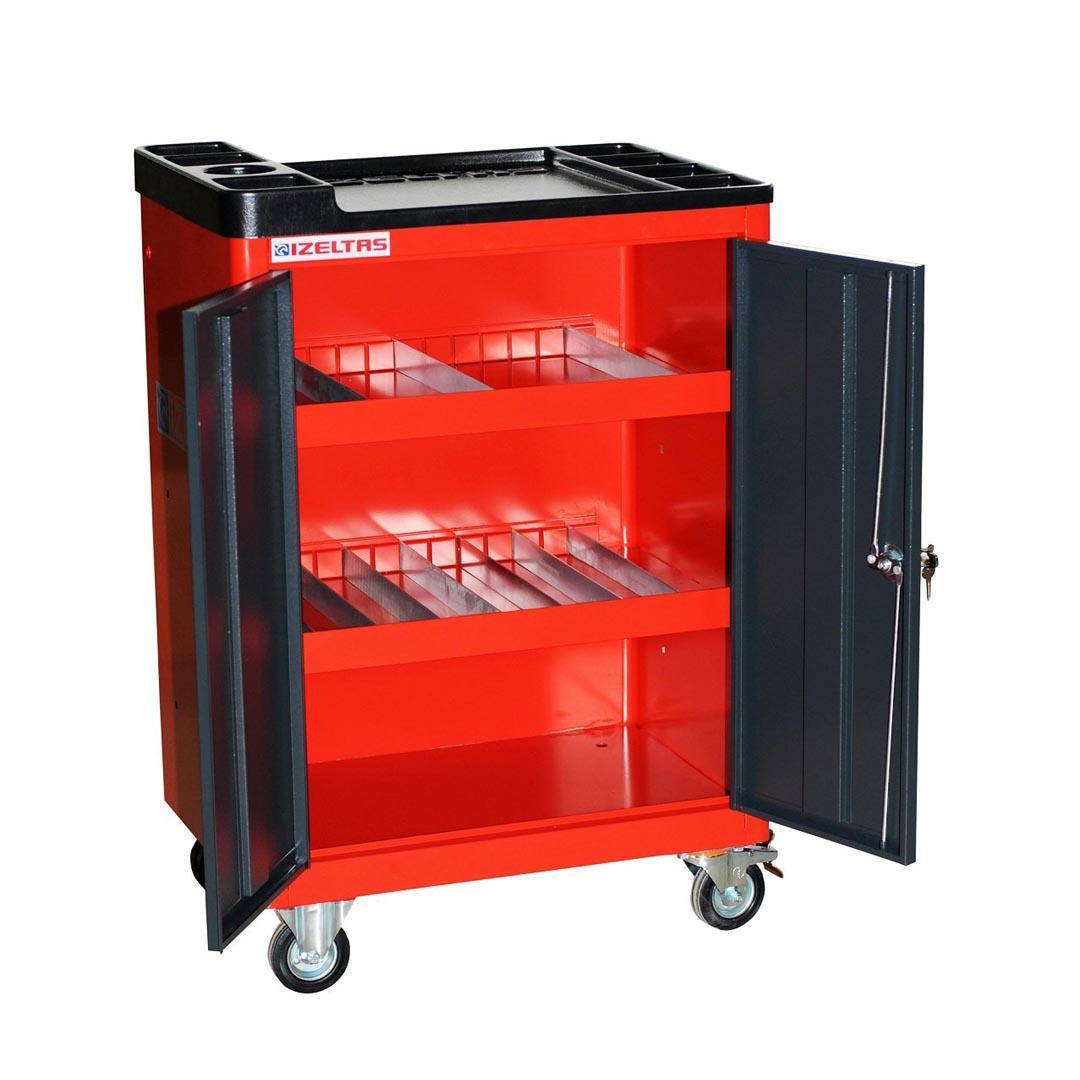 İzeltaş 8210 Tekerlekli Tamir Dolabı (Boş)