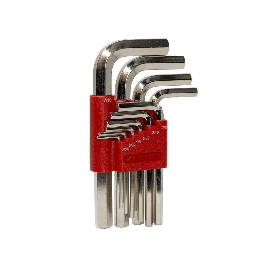 İzeltaş Allen Anahtar Takımı Altı Köşe Sae 10'lu Set