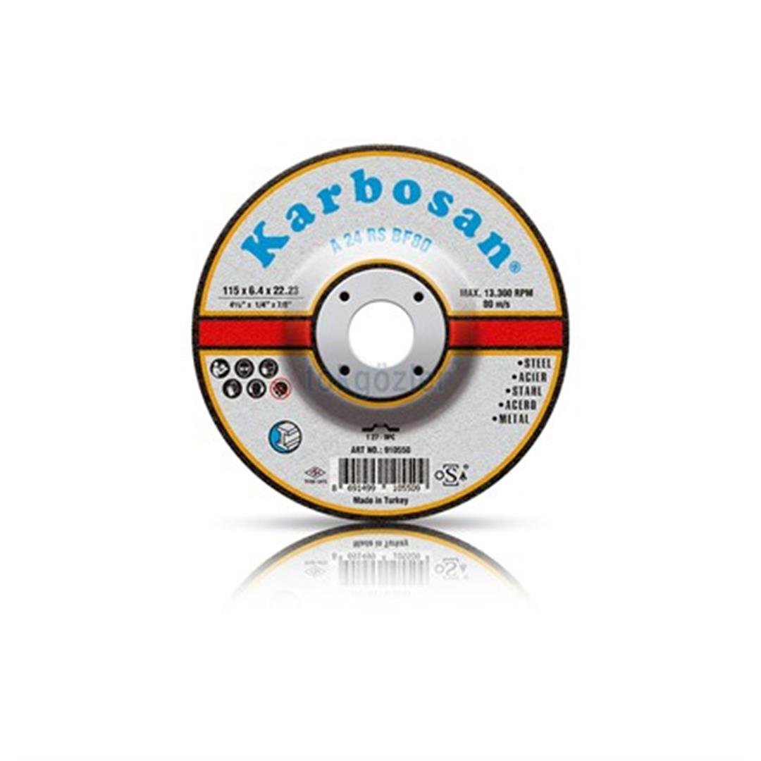 Karbosan 230x6.4x22.23 NK Metal Taşlama Diski 910600 (A 24 RS BF80)