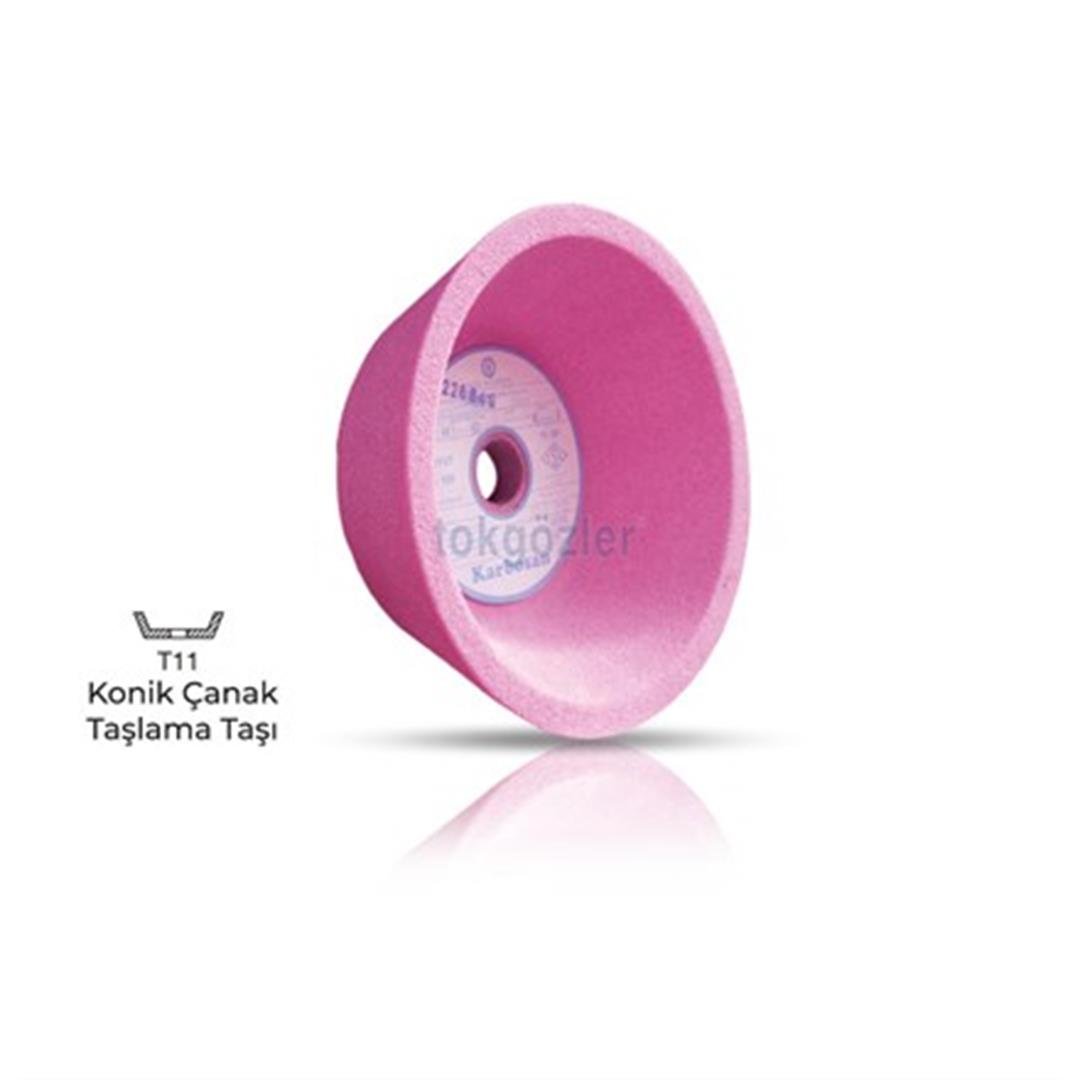 Karbosan Form E-125 125x45x20 EKR 60 Takım Bileme Konik Çanak Taşı 914130 (EKR 60 K6 V)