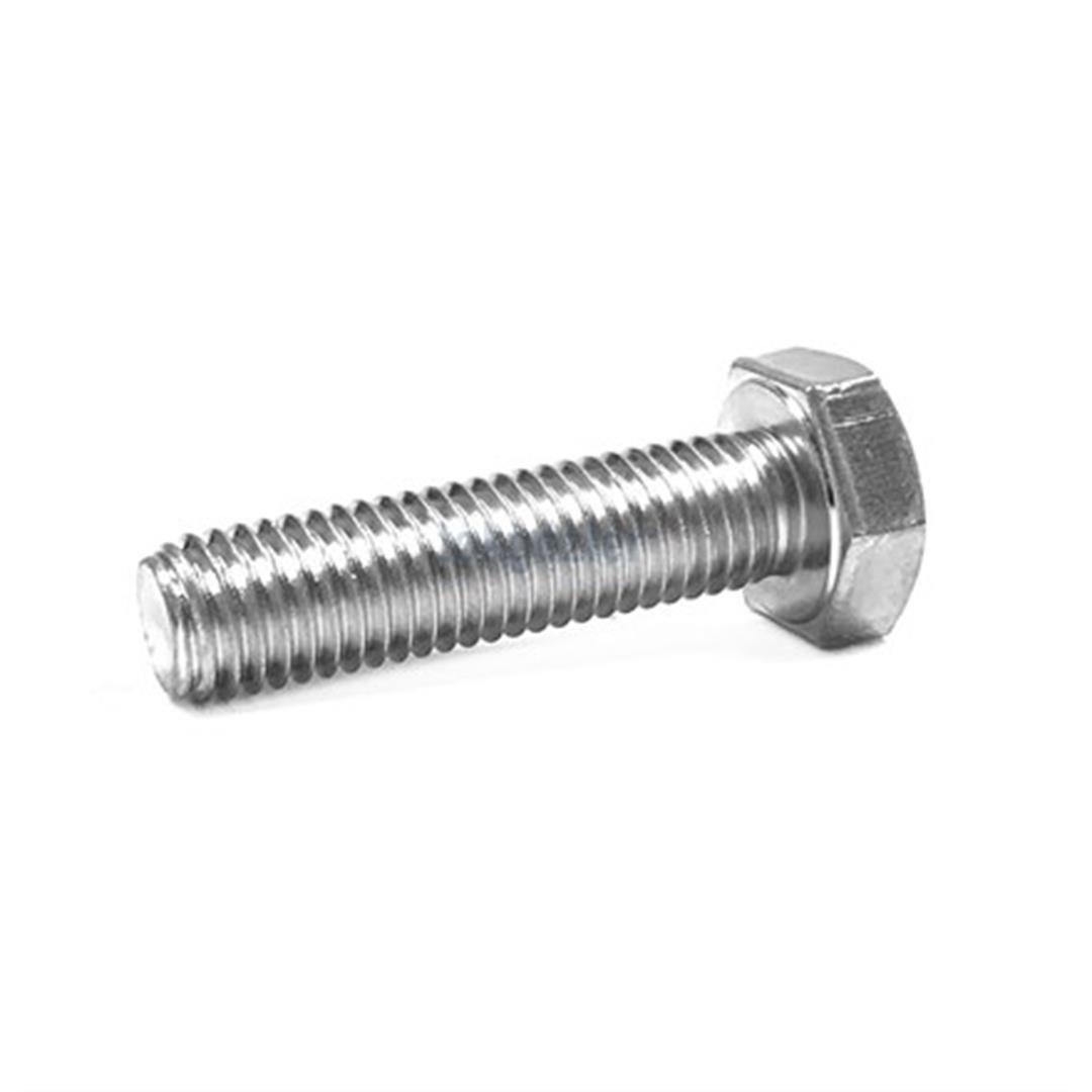 M12x20 DIN 933 8.8 Kalite AKB (Altı Köşe Başlı) Çelik Cıvata Beyaz