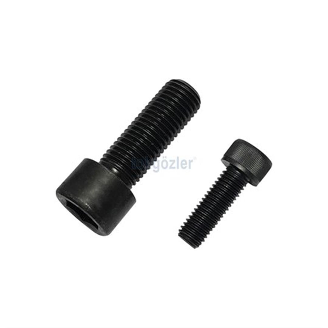 M14x30 DIN 912 İmbus 8.8 Kalite Çelik Cıvata Siyah