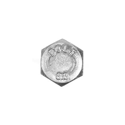 M8x16 DIN 933 8.8 Kalite AKB (Altı Köşe Başlı) Çelik Cıvata Beyaz 50 Adet