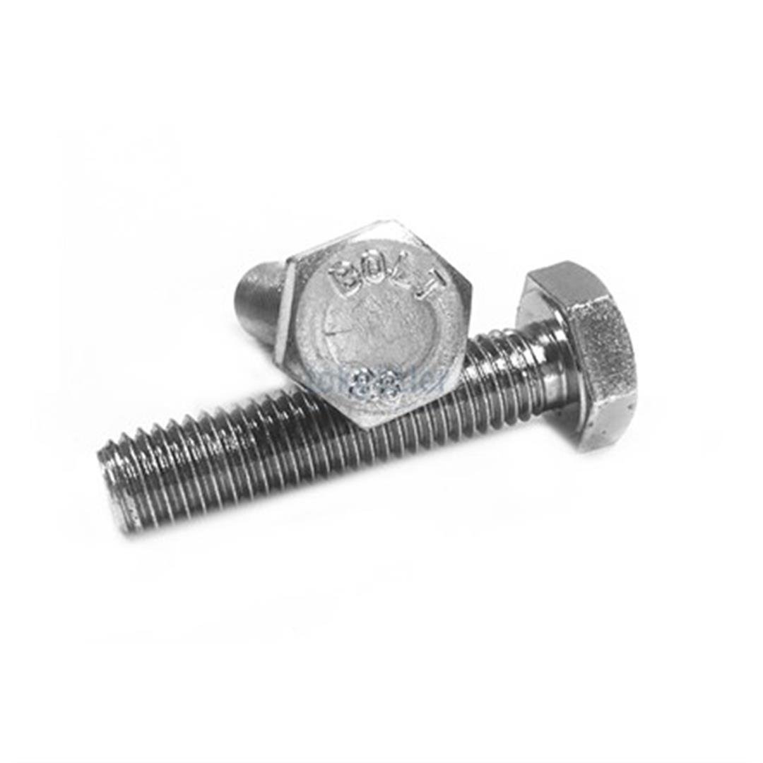 M8x70 DIN 933 8.8 Kalite AKB (Altı Köşe Başlı) Çelik Cıvata Beyaz