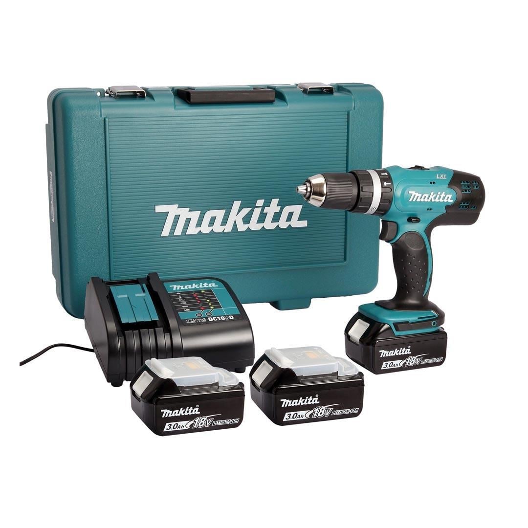 Makita DHP453SFE3 18V 3x3.0 Ah Li-ion Üç Akülü Darbeli Matkap Vidalama