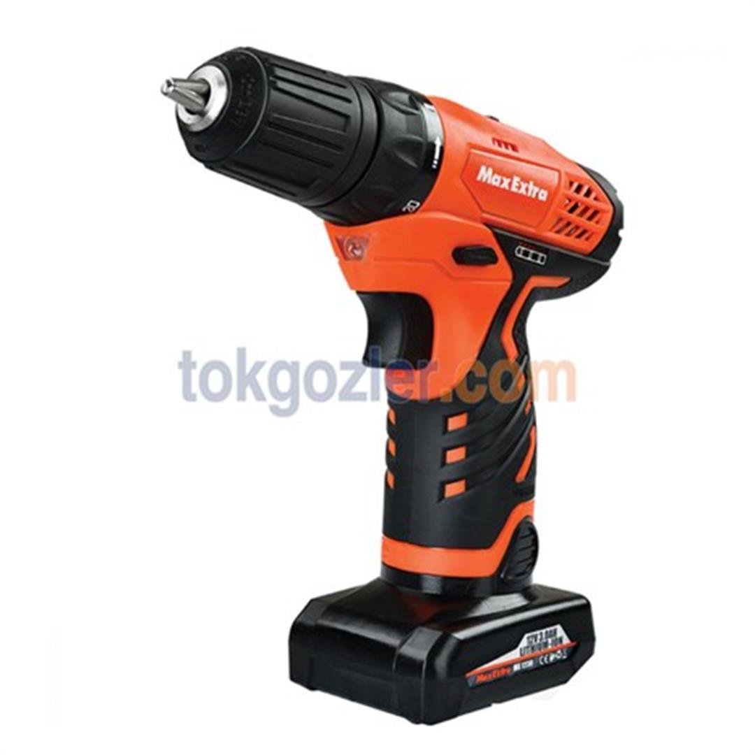 Max-Extra MX 1230 12 Volt 3,0 Ah Li-ion Çift Akülü Plastik Çantalı Vidalama