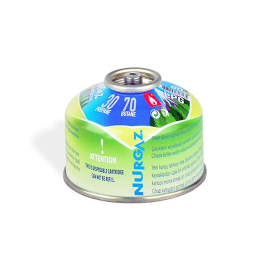 Nurgaz NG-078 Mikro Ocak Ilgaz + Nurgaz NG-203-V Vidalı Yedek Gaz Kartuşu 80 gr. (Kartuş Dahil)