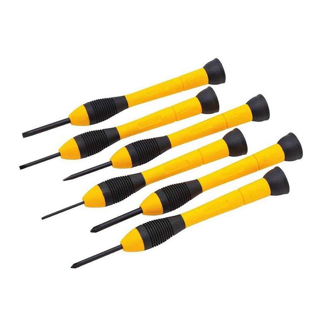 Stanley 0-66-052 Saatçi Tornavida Seti Bi-Material 6 Parça