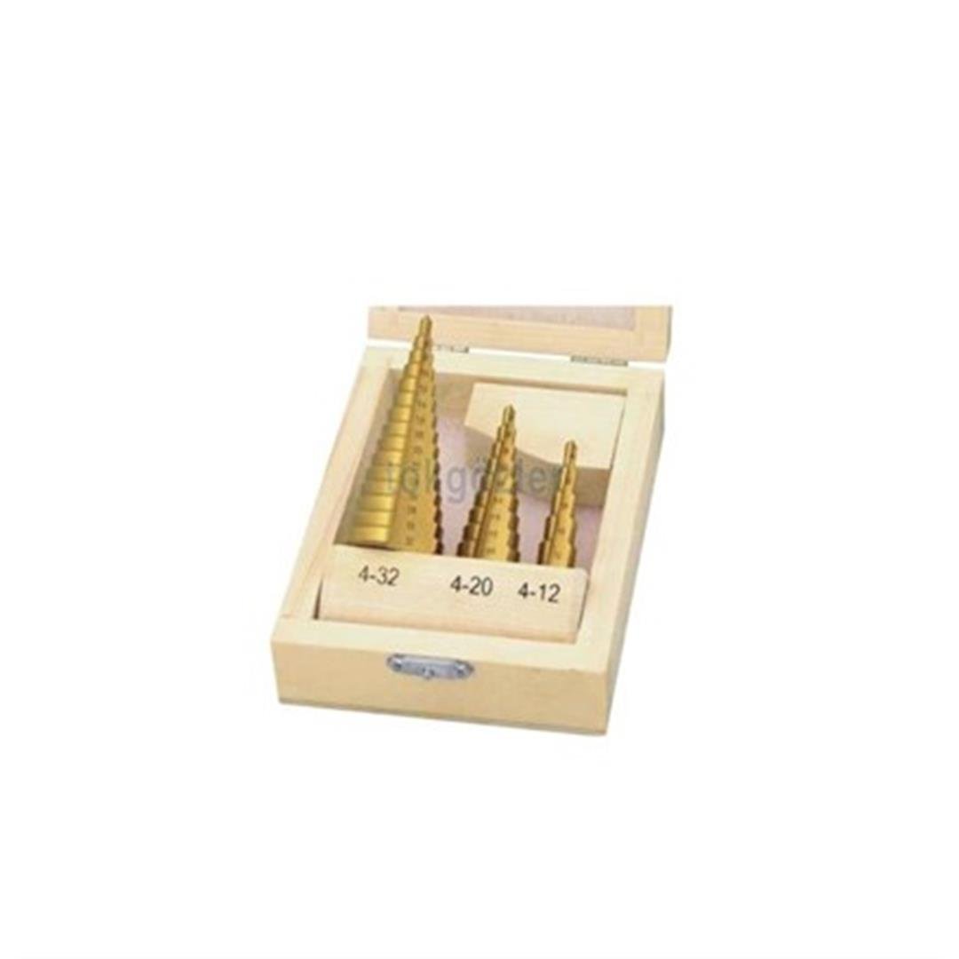 Wert W 3500 3 Parça Kademeli Sac Delme Seti (4-32 mm, 4-20 mm, 4-12 mm)