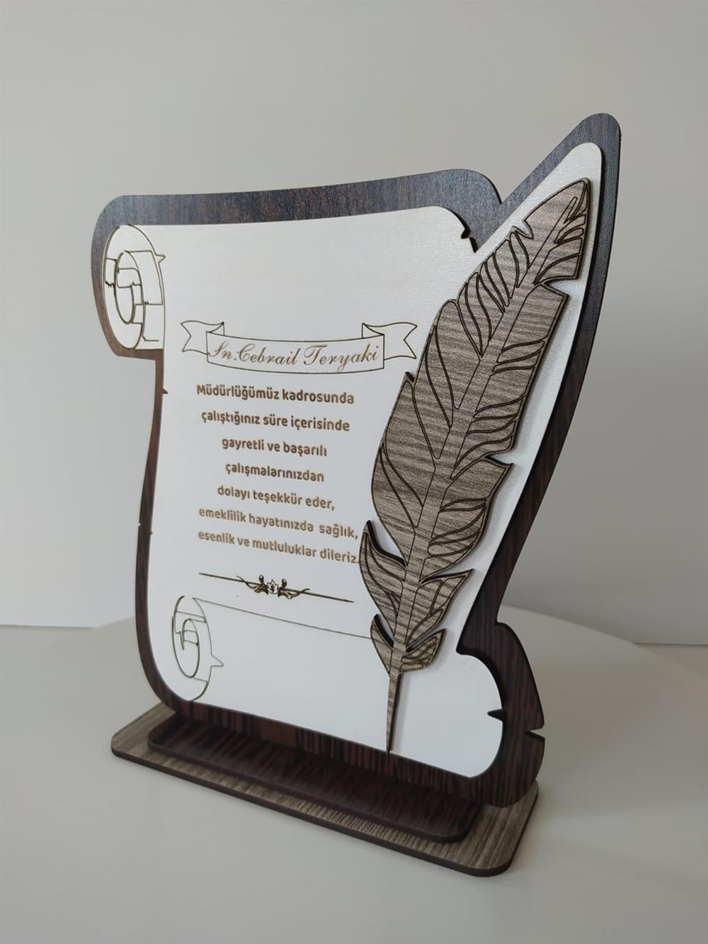 Kişiye Özel İsim Ahşap Mdf Plaket Hediyelik