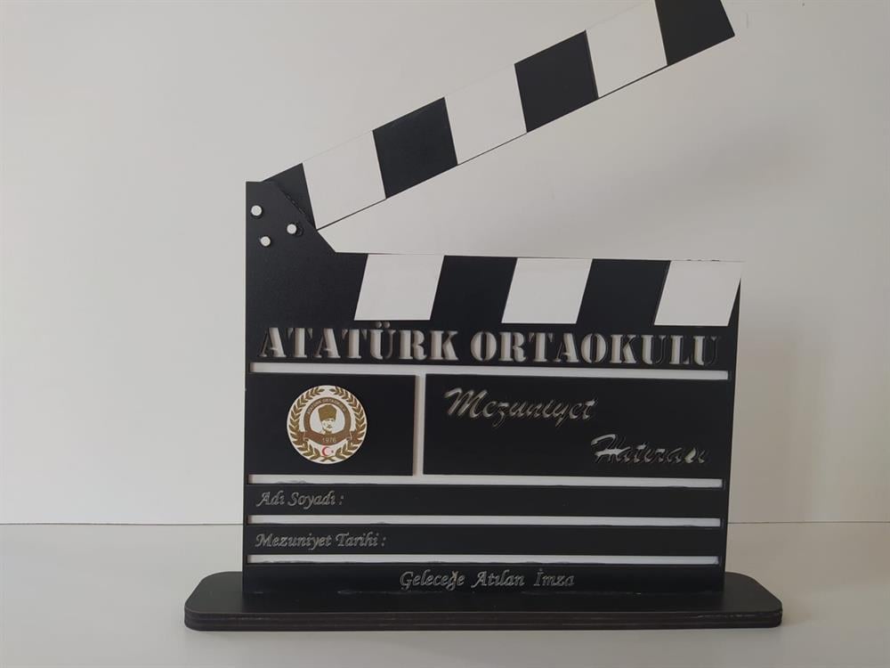 Kişiye Özel Ahşap Film Plaket