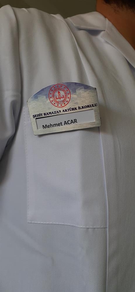 Öğrenci ve Öğretmen Metal Yaka İsimliği
