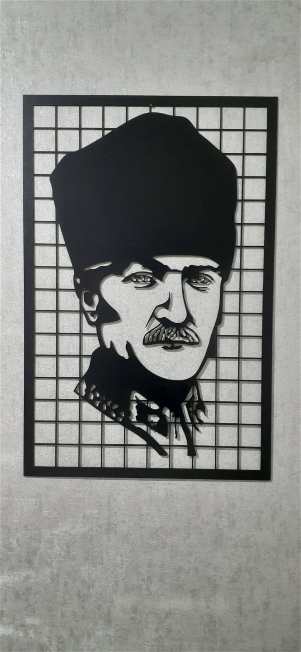 Lazer Kesim Atatürk Duvar Tablo