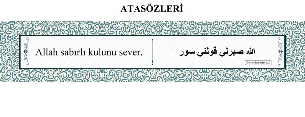 Dini Atasöz Kiriş Yazıları