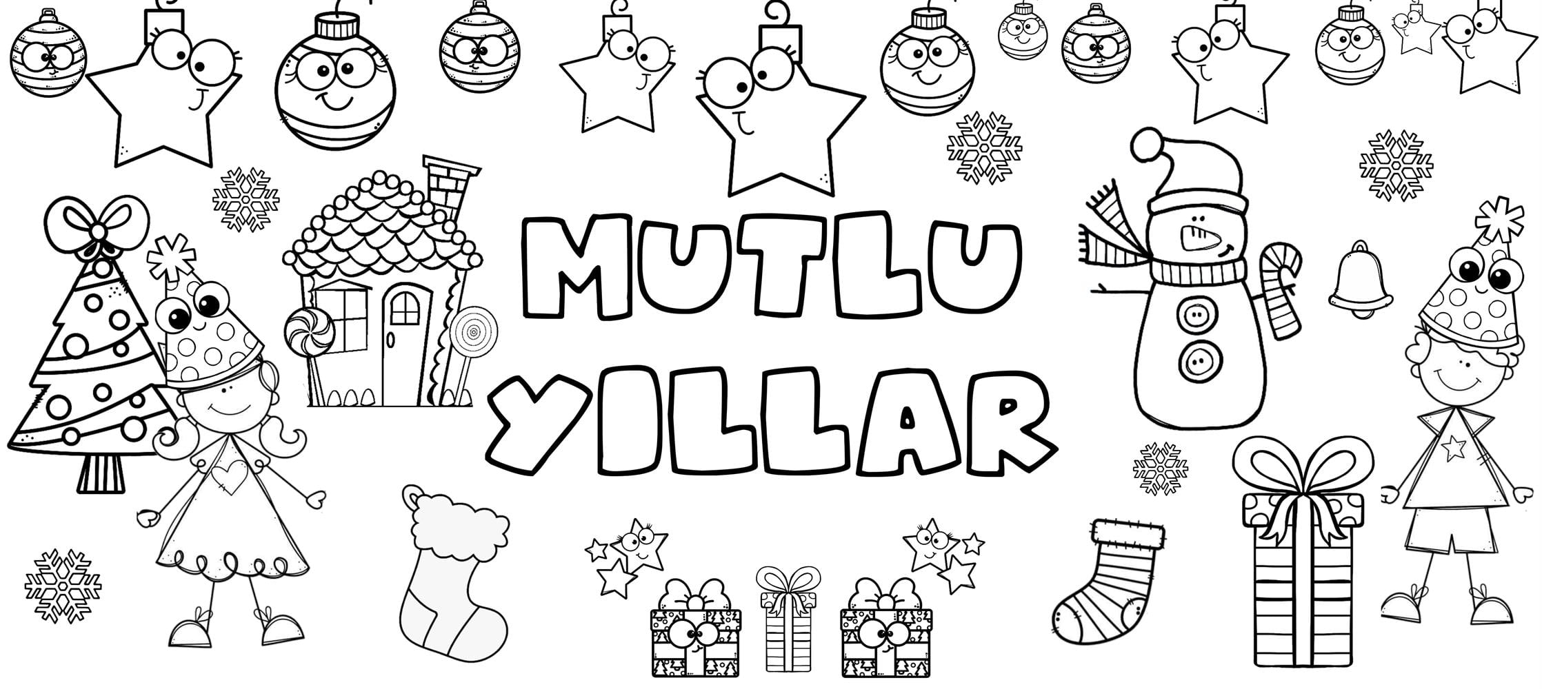 Rollart Mutlu Yıllar Temalı Dev Boyama Kağıdı 