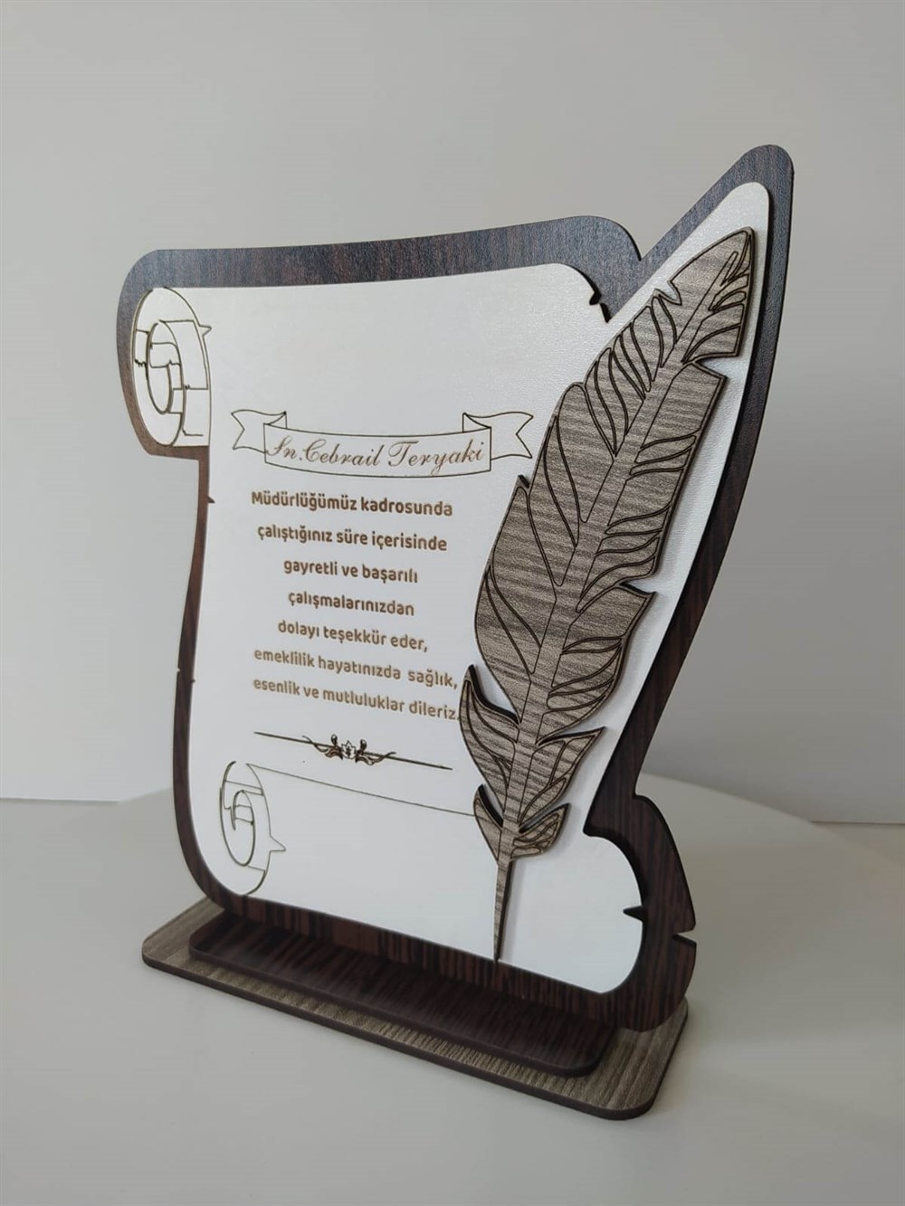 Kişiye Özel İsim Ahşap Mdf Plaket