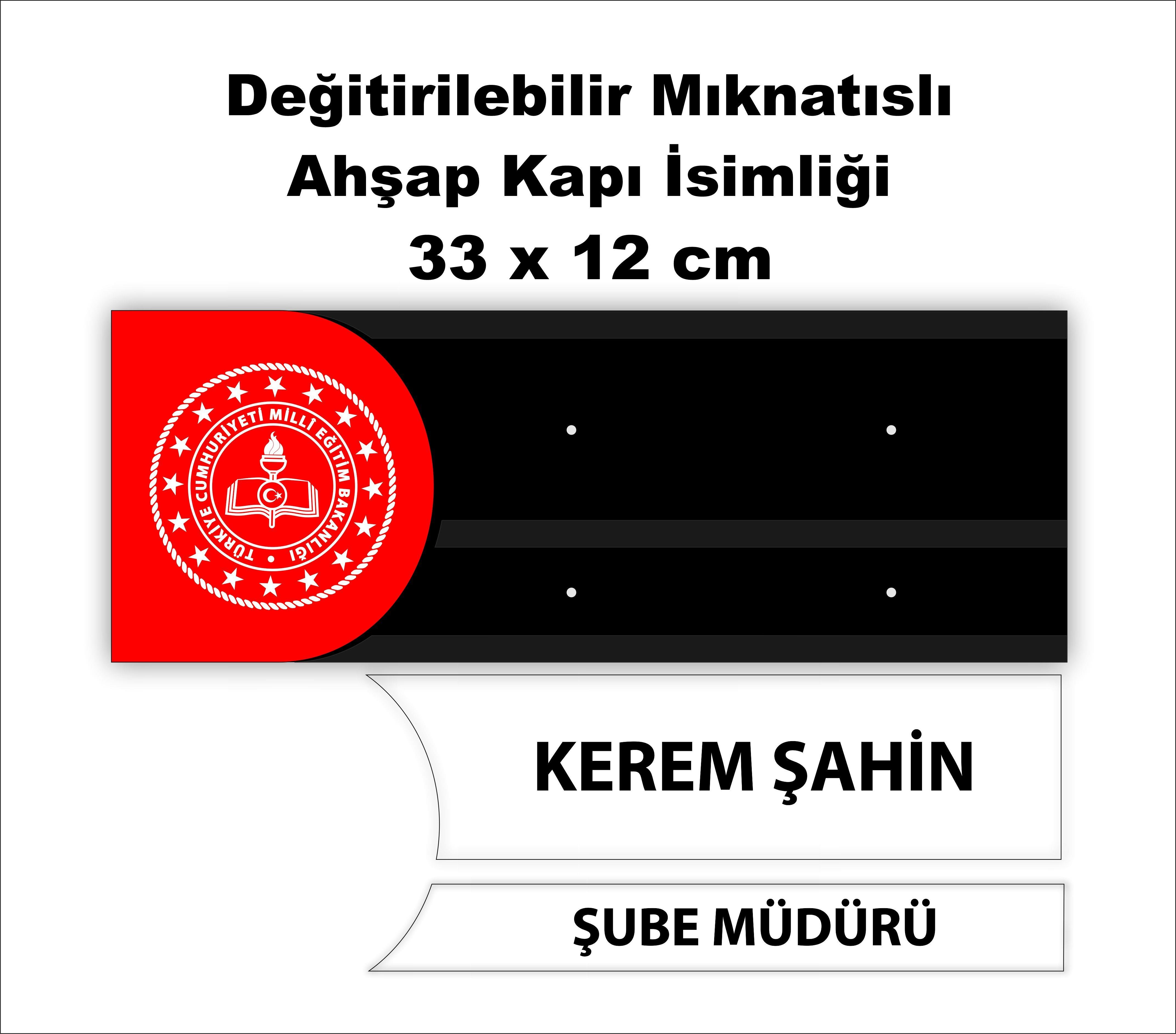 Mdf Lazer Kesim Ortaöğretim Sınıf Kapı İsimliği Tabela Ahşap