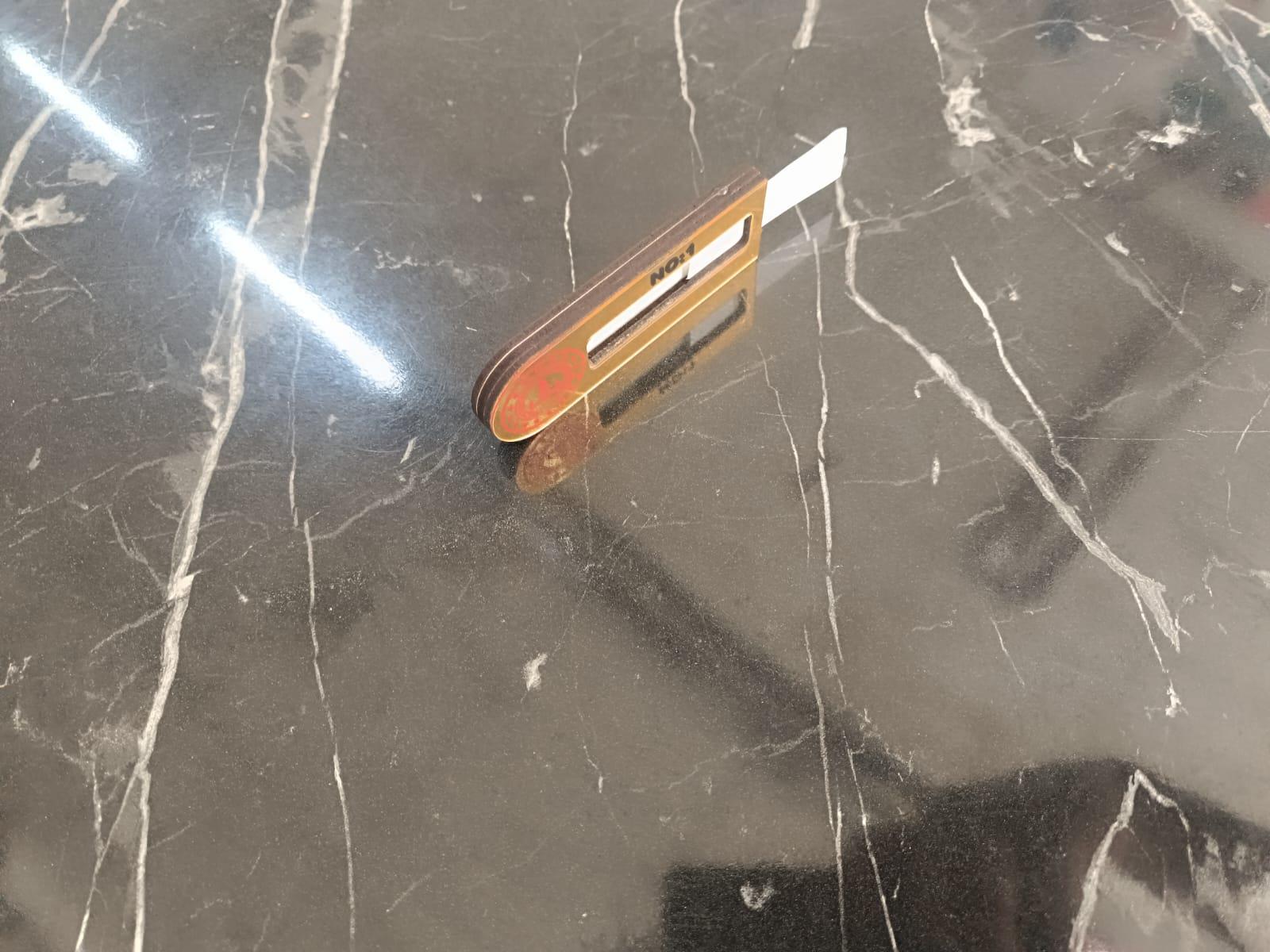 3 mm Mdf Öğrenci ve Öğretmen Dolap İsimliği Gold  MEB