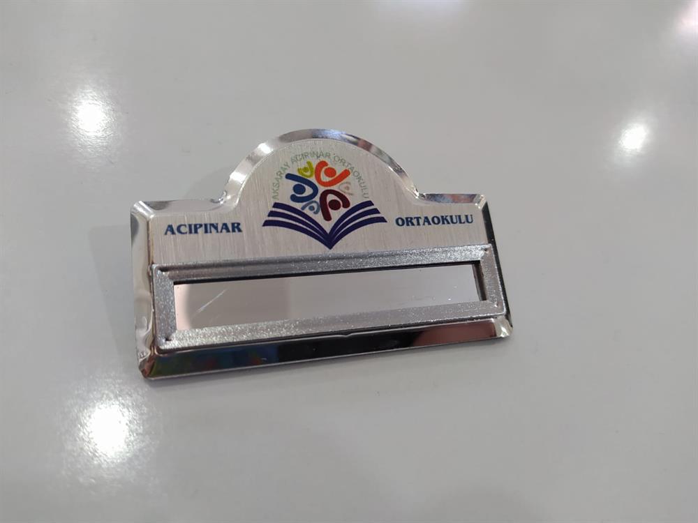 Öğrenci ve Öğretmen Metal Yaka İsimliği