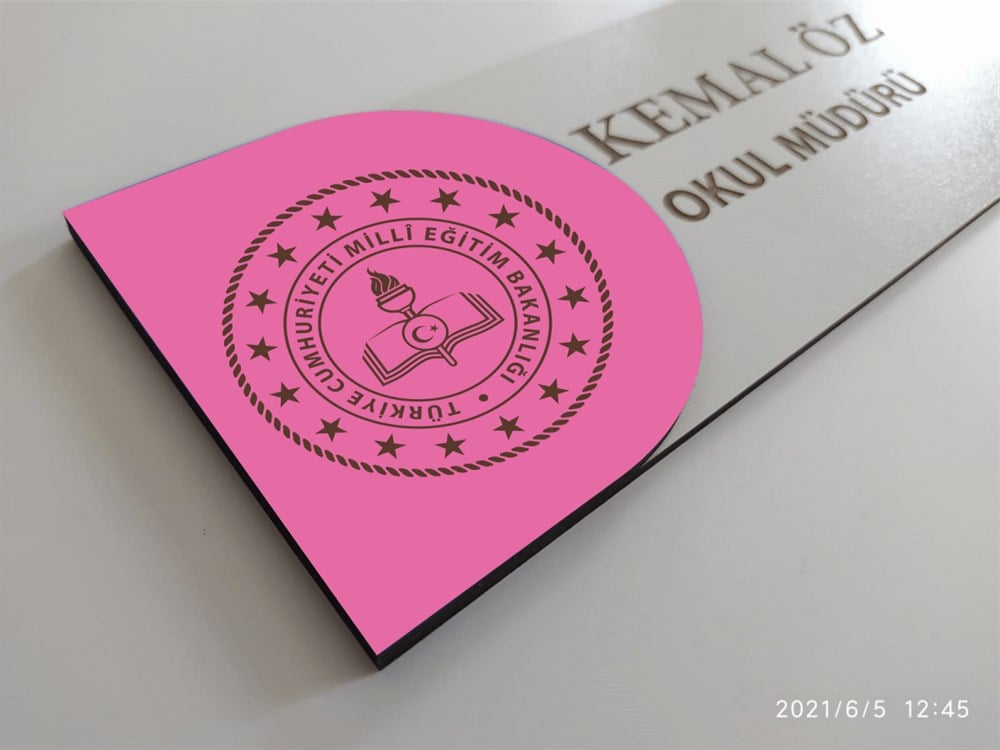 Mdf Lazer Kesim Okulöncesi Sınıf Kapı İsimliği Tabela Ahşap