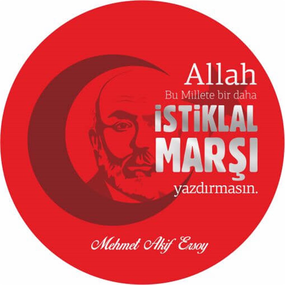 Mehmet Akif Ersoy Açacaklı Mıknatıslı Buton Rozet