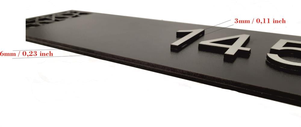 Mdf Lazer Kesim Kapı İsimliği Tabela Ahşap