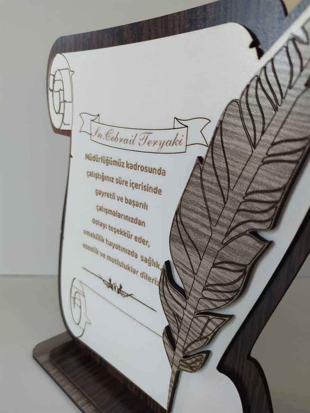 Kişiye Özel İsim Ahşap Mdf Plaket