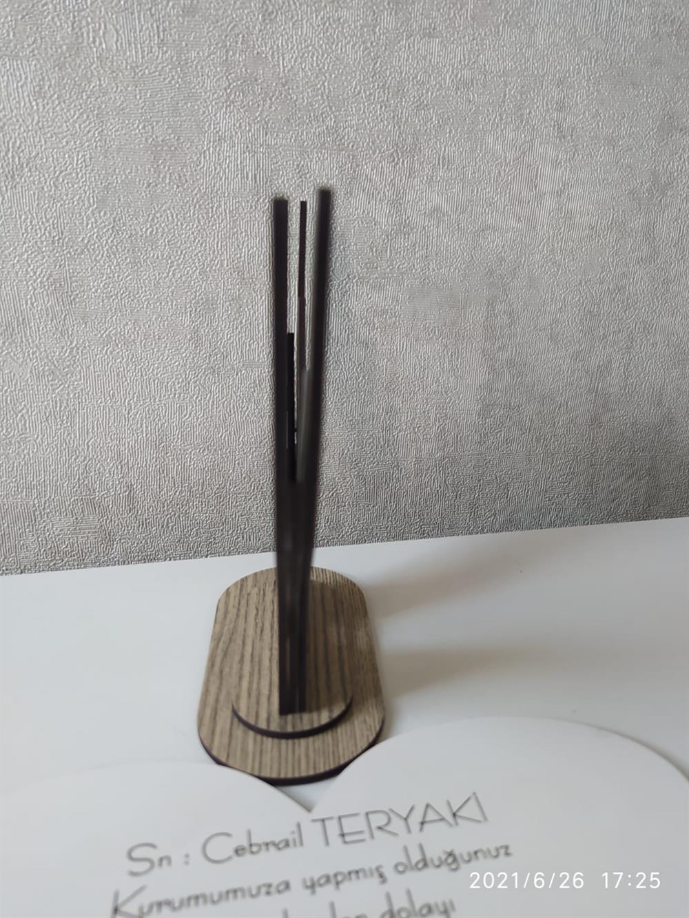 Kişiye Özel 3mm Mdf Masa Üzeri Hediyelik Plaket