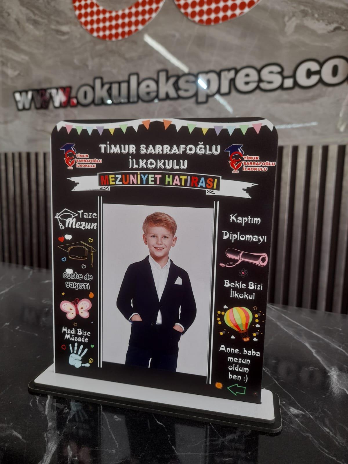 Kişiye Özel Mezuniyet Hatırası Ahşap Plaket Model 6