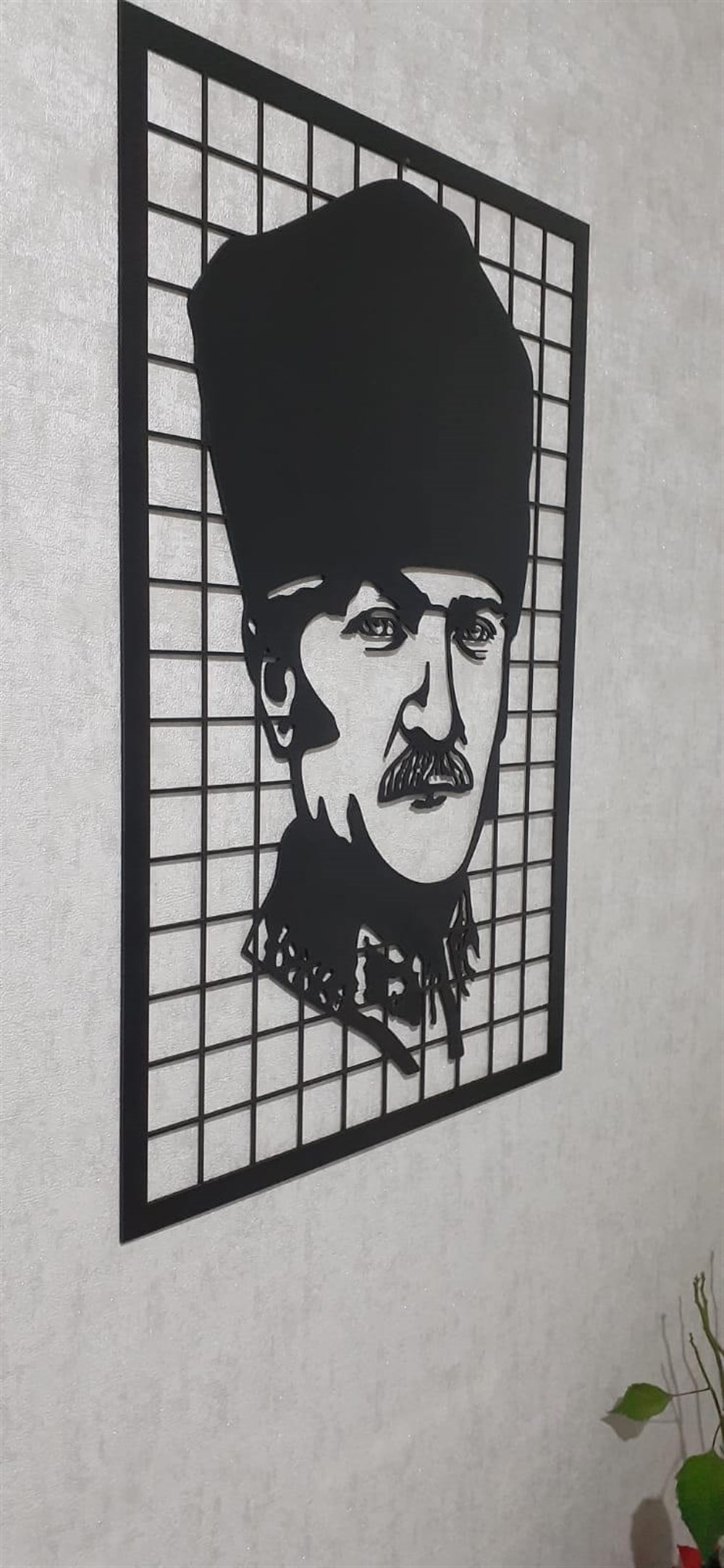Lazer Kesim Atatürk Duvar Tablo