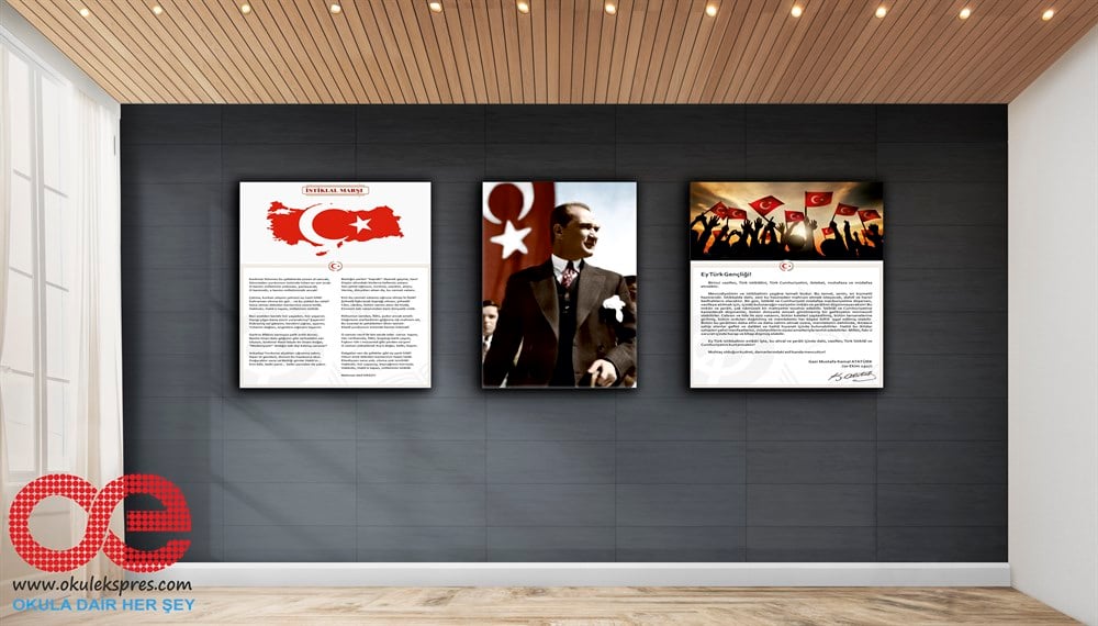3'lü Set Atatürk - Gençliğe Hitabe - İstiklal Marşı