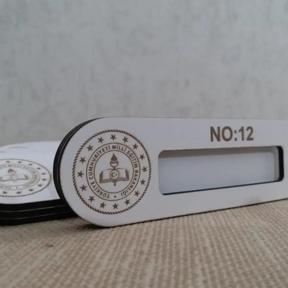 3 mm Mdf Öğrenci ve Öğretmen Dolap İsimliği