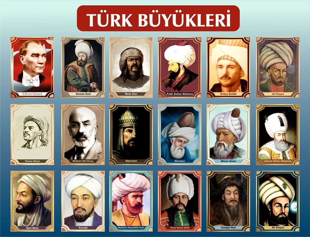 Türk Büyükleri Afiş Poster 