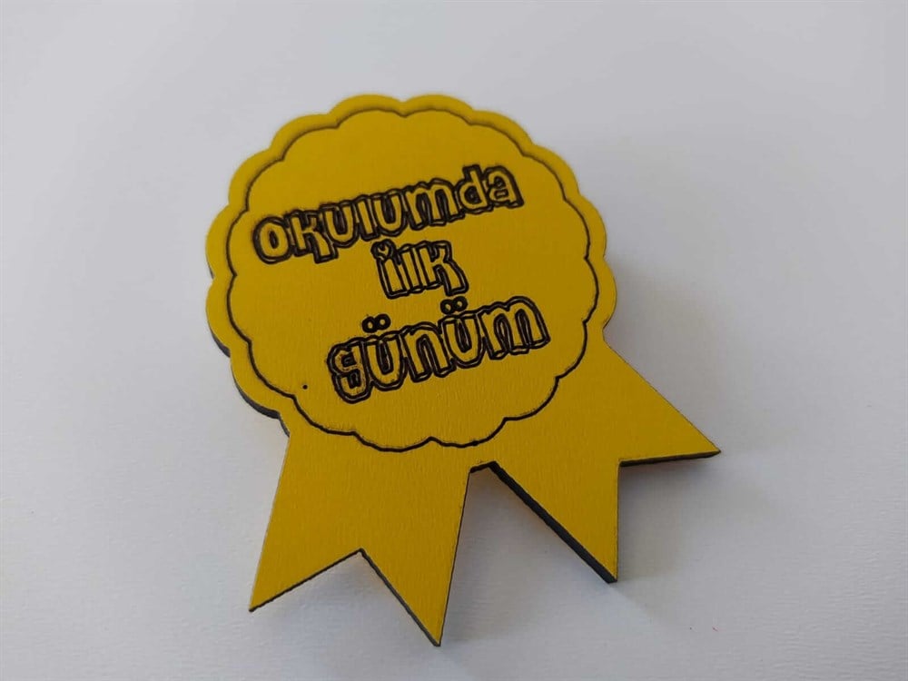 Kişiselleştirilebilir 3 mm Mdf Yaka İsimliği