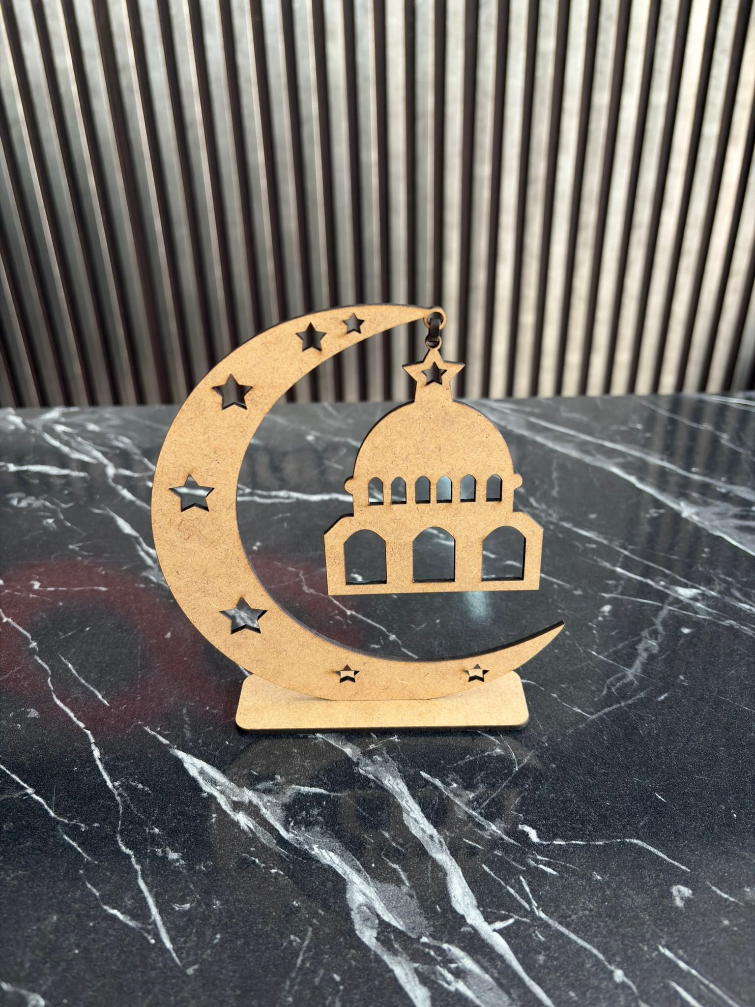 Okulekspres Ramazan Boyanabilir Masa Üstü Dekor Süs Ahşap Dekor Hoşgeldin Ramazan Dekoru