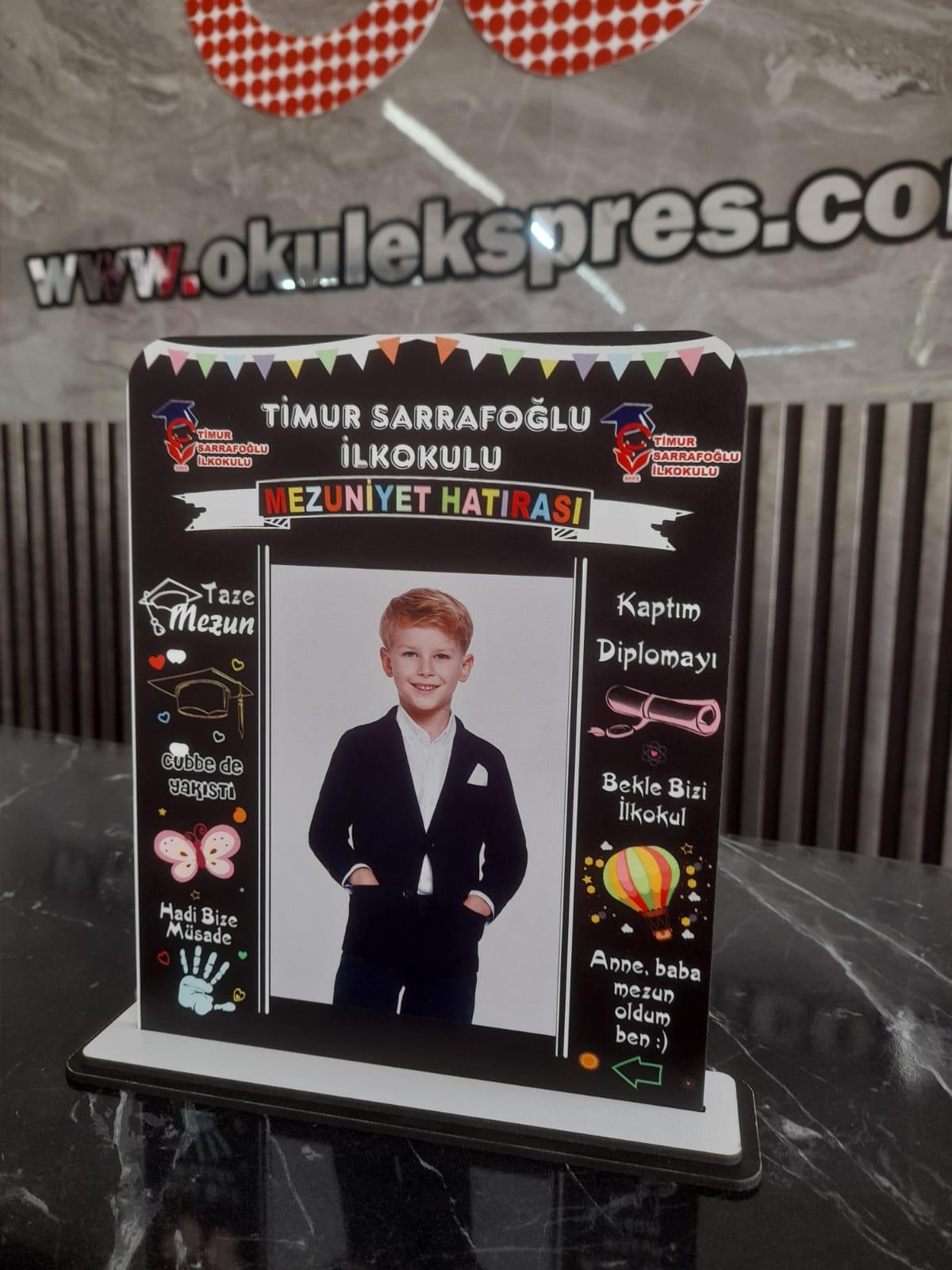 Kişiye Özel Mezuniyet Hatırası Ahşap Plaket Model 6