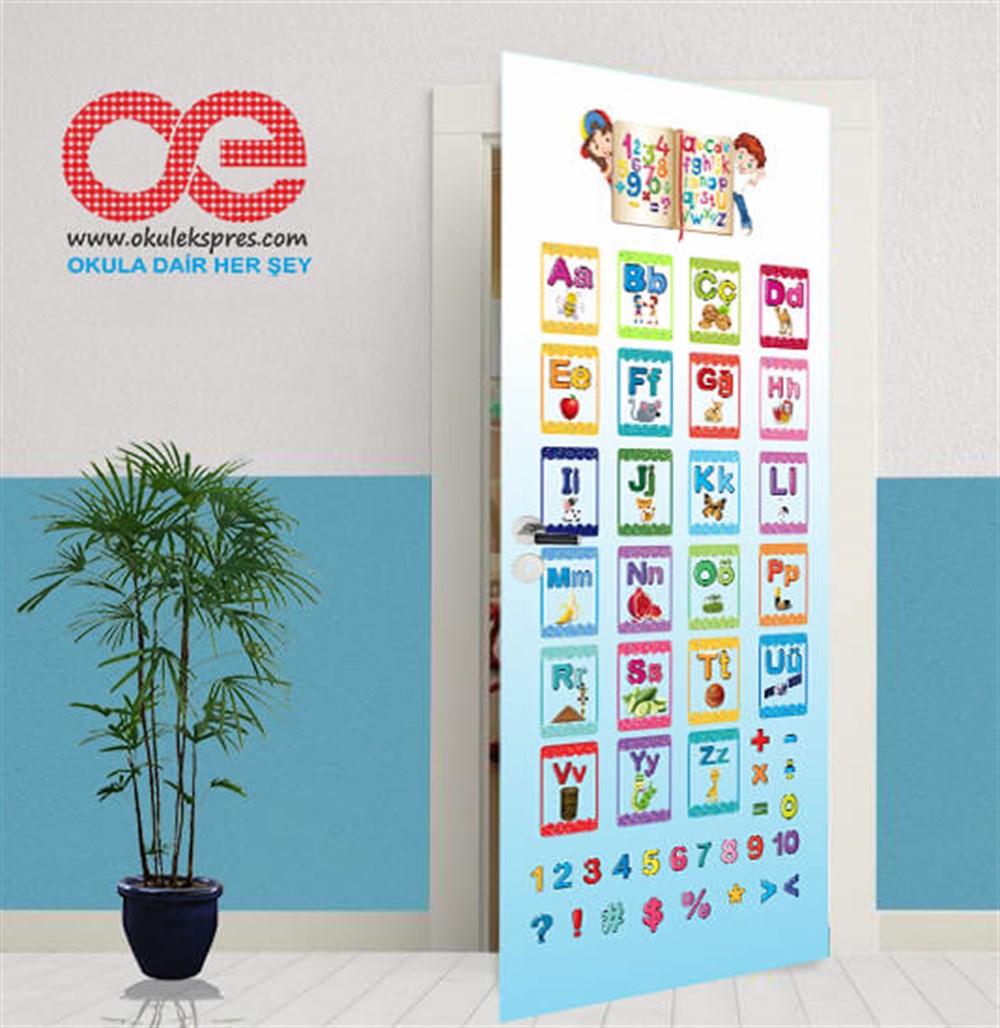 Anasınıfı Harfleri Öğreniyorum Kapı Giydirme
