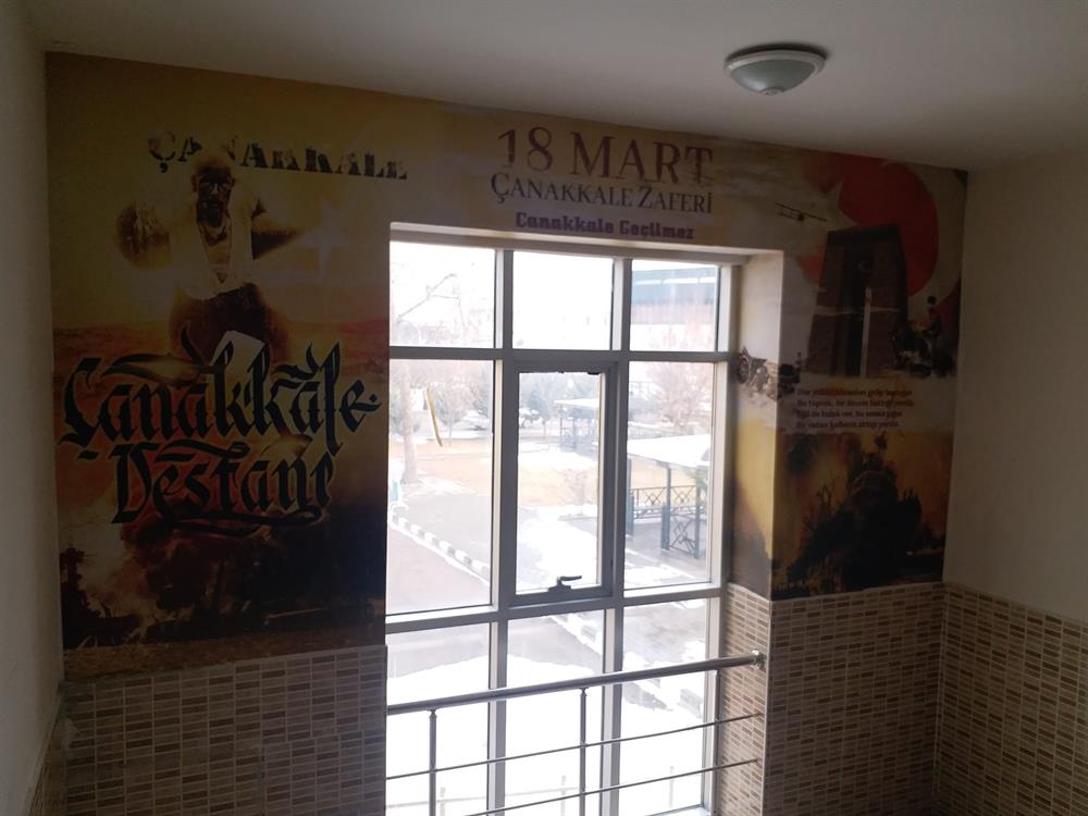 3D ÇANAKKALE SİLİNEBİLİR ÖZEL ÖLÇÜ DUVAR KAĞIDI 2